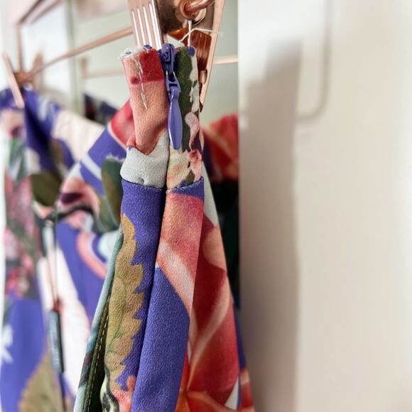 Romeo & Juliet Couture NWT Floral Print Wide Leg Palazzo Pants Size Medium - Picture 10 of 15